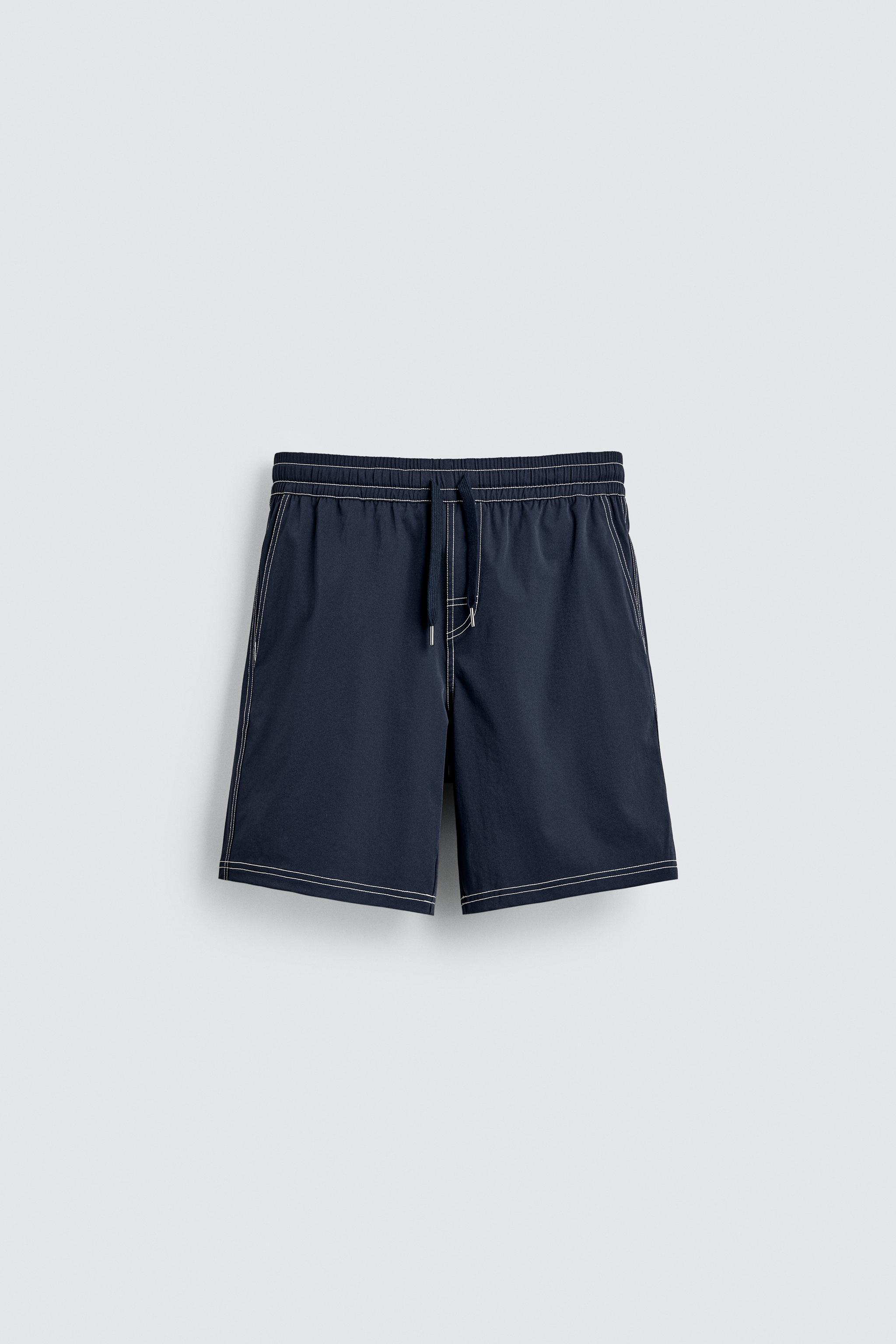 LONG SWIMSUIT WITH CONTRAST STITCHING